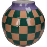 Vase Checker Dolomite – Multi 22cm