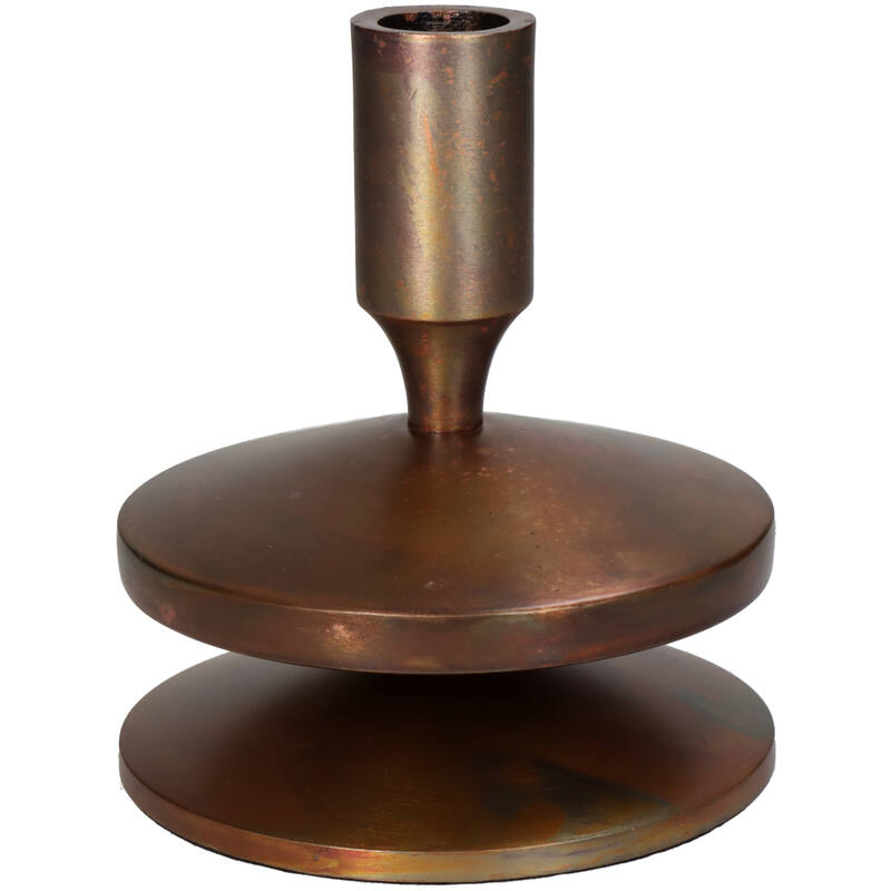 Candle Stick Aluminium - Bronze 13CM