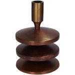 Candle Stick Aluminium –  Bronze 17CM