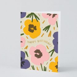 ‘Happy Birthday Flowers’ Card