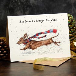 ‘Dachshund Through the Snow’ Greeting Card  