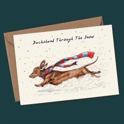 ‘Dachshund Through the Snow’ Greeting Card  