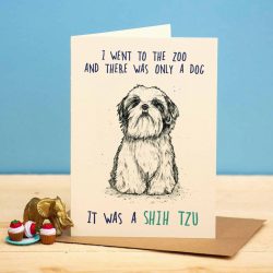 ‘Shih Tzu’ Greeting Card  