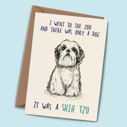 ‘Shih Tzu’ Greeting Card  