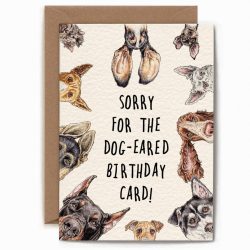 ‘Dog Eared’ Greeting Card