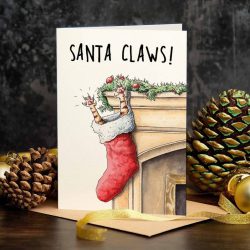 ‘Santa Claws’ Greeting Card  