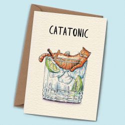 ‘Catatonic’ Greeting Card  