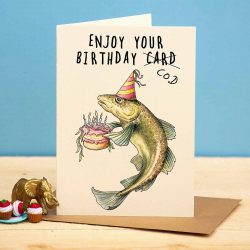 ‘Birthday Cod’ Greeting Card