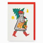‘Festive Lady’ Greeting Card