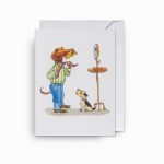 Adoring Dog ‘Tie’ – Greetings Card