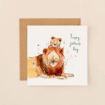 Lions Happy Fathers Day – Greetings Card