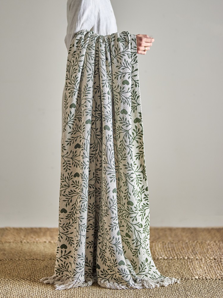 Maribelle Throw - Green Recycled Cotton - Image 2