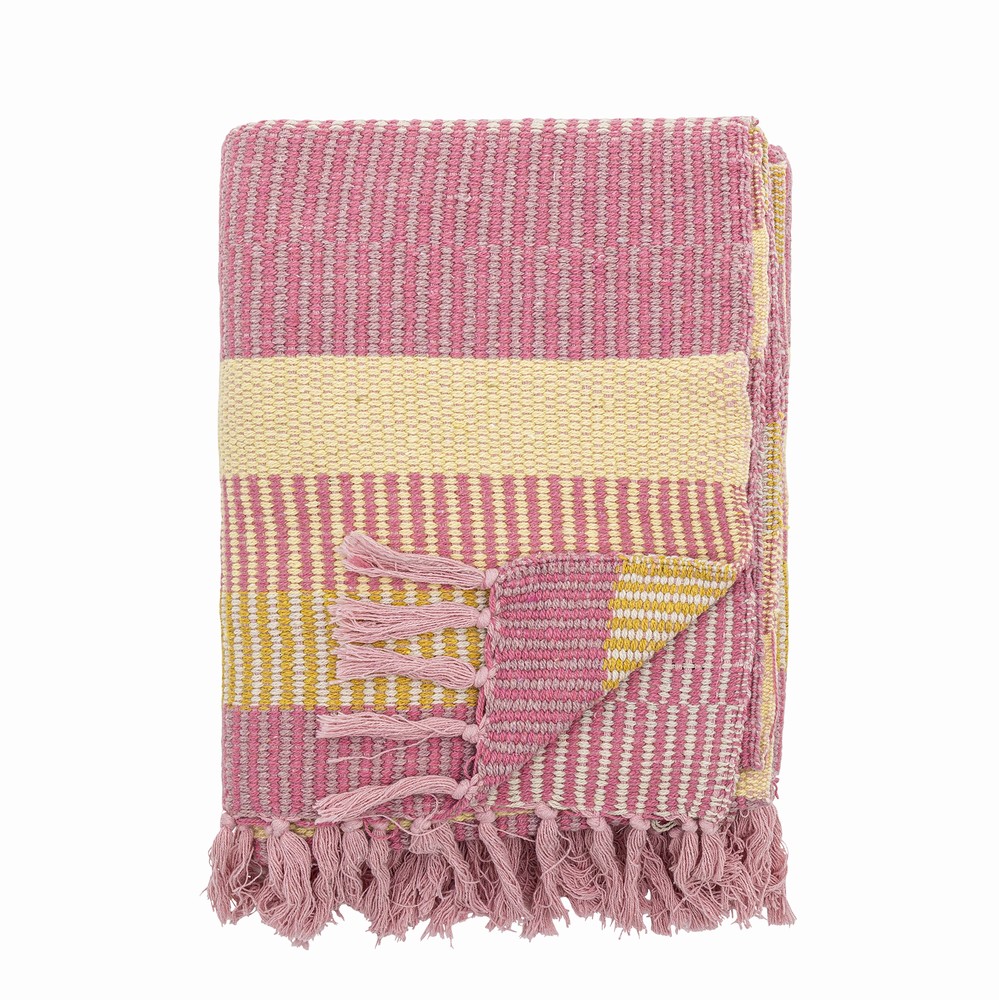 Isnel Throw - Pink Recycled Cotton