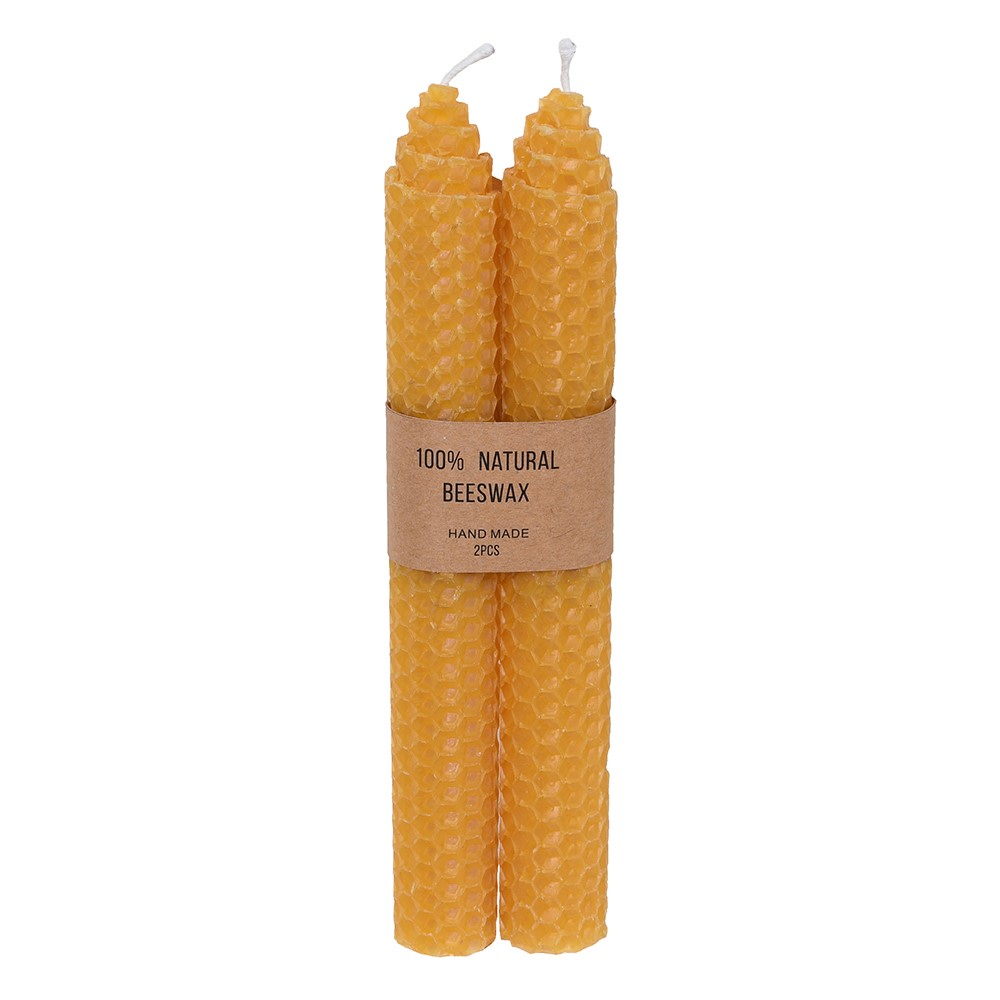 YELLOW BEESWAX CANDLES - The Nunhead Gardener