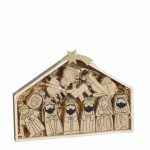 Brown Nativity Set