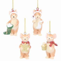 Resin Christmas Mouse