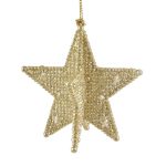 Golden Glitter Acrylic 5 Point Star