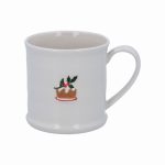 Stoneware Mini Mug with Plum Pudding