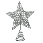 Silver Mesh Tree Top Star