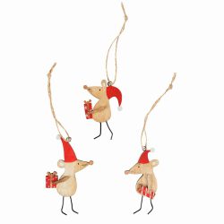 Wooden Christmas Mice