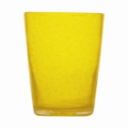 Organic Bubble Glass Yellow