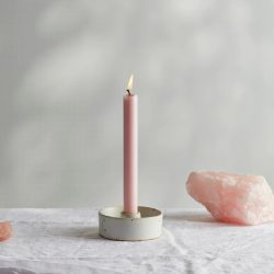 Rose Quartz Single Candle