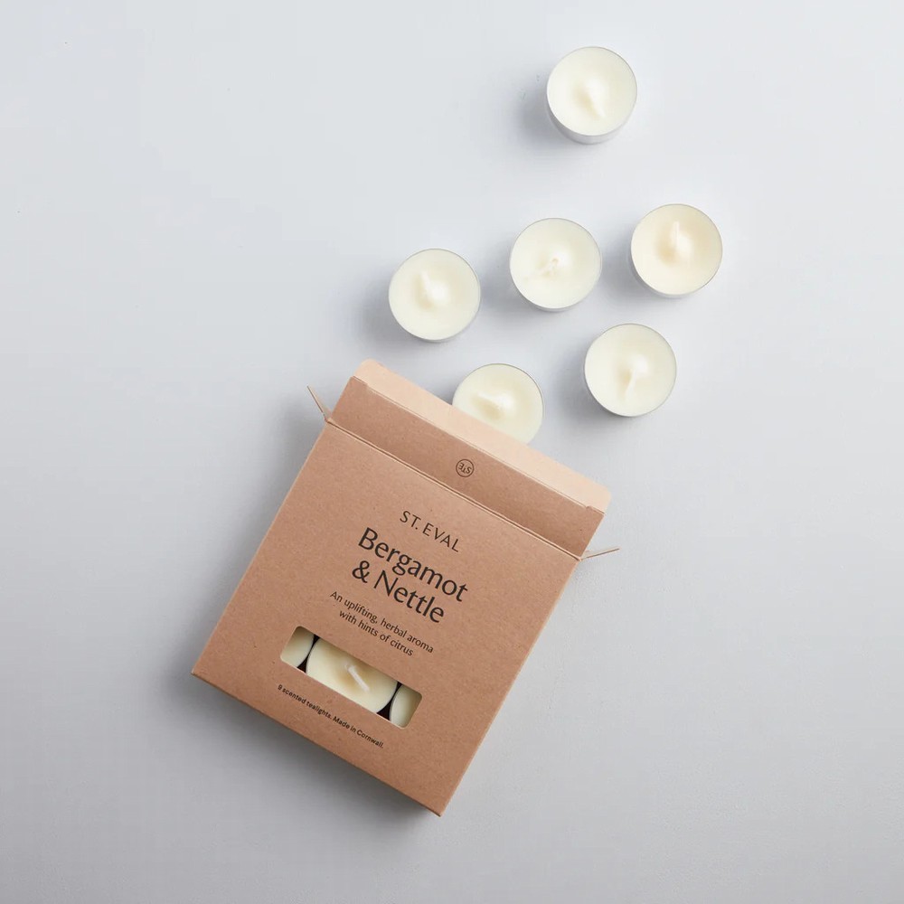 St Eval Wild Gorse Scented Tealights – 9 Count (Two Packs = 18 Total) – Made In UK