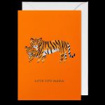 Love You Mama Tigers Mother’s Day Card