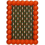 Photo Frame Beads Polyresin Orange