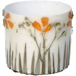 Planter Dried Flowers Ivory