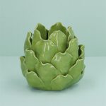 Green Porcelain Artichoke T-lite Holder