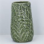 Green Ceramic Fern Dec. Vase