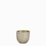 Carrie Pot Round Champagne Metallic
