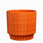 Lauria Pot Round Orange