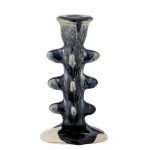 Cole Candle Holder, Blue, Stoneware