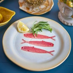 Hadden Plate, Red, Stoneware