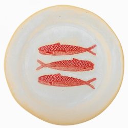 Hadden Plate, Red, Stoneware