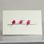 Mini Carmine Bee Eaters Card