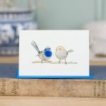 Mini Bird 13, Blue Wrens