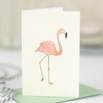 Mini Flamingo Card