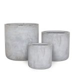 Joy Pot Round Grey 27×25