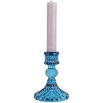 Glass Candlestick Harlequin (Assorted)